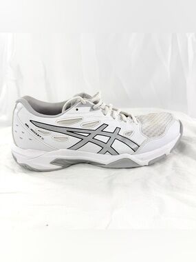 ASICS Gel Rocket 11 Women Size 8.5 White Leather Running Shoe Mesh 1072A093